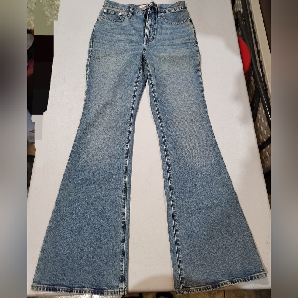 Madewell Sky Blue Wide Leg Jeans